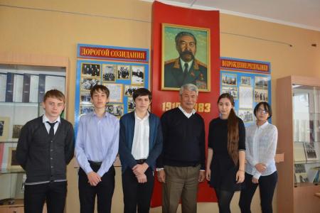 Республика Калмыкия. В школе имени Б.Б. Городовикова города Элисты прошел урок Мужества
