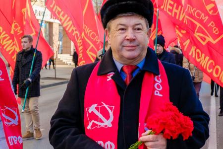 Красноярские коммунисты отметили 98-ую годовщину Великого Октября