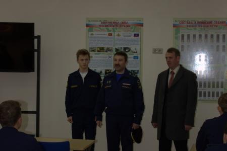 Краснодарский край. Депутат-коммунист А.Н. Тренин встретился с курсантами кадетского училища
