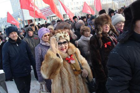 Якутия. Демонстрации и митинги, посвященные 98-й годовщине Великой Октябрьской социалистической революции