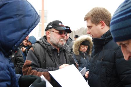 В Екатеринбурге прошел стихийный митинг дальнобойщиков