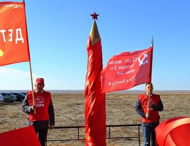 Открытие Памятника-обелиска в Малодербетовском районе Республики Калмыкия