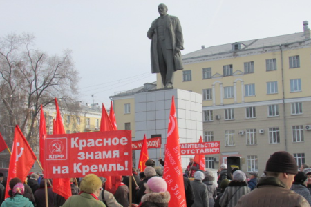 Кемеровская область. В Новокузнецке прошёл митинг за установку бюста Сталина