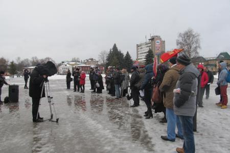 Костромская область. Коммунисты приняли участие в митинге в защиту МУП «Костромагортранс»
