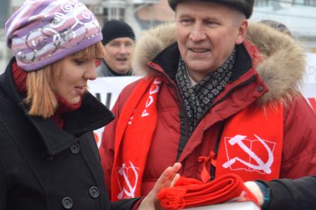 Ивановские коммунисты отметили годовщину Великого Октября