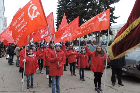 Ивановские коммунисты отметили годовщину Великого Октября