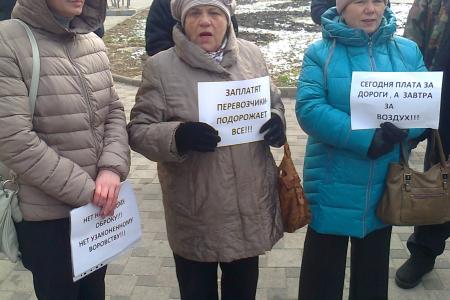 В Воронеже прошел митинг дальнобойщиков
