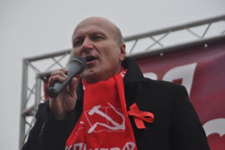 Ленинград верен делу Великого Октября! Шествие и митинг коммунистов в городе трех революций