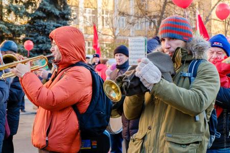 Красноярские коммунисты отметили 98-ую годовщину Великого Октября