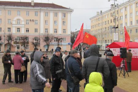 Калуга. Автопробег и митинг в день Сталинской Конституции
