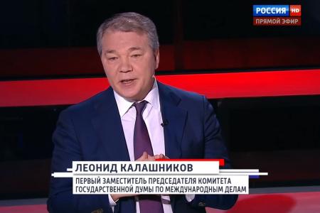 Л.И.Калашников на телеканале «Россия 1» в программе «Воскресный вечер с Владимиром Соловьевым»