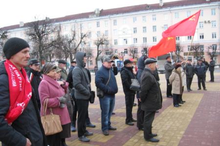 Калуга. Автопробег и митинг в день Сталинской Конституции