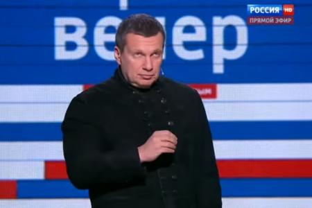Л.И.Калашников на телеканале «Россия 1» в программе «Воскресный вечер с Владимиром Соловьевым»