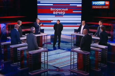 Л.И.Калашников на телеканале «Россия 1» в программе «Воскресный вечер с Владимиром Соловьевым»