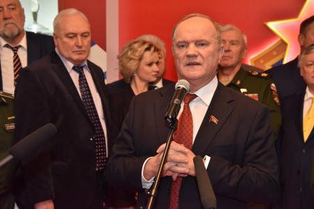 Г.А. Зюганов выступил на открытии выставки «Дни ЦСКА в Госдуме»