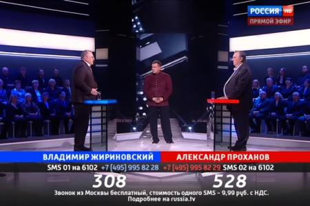 Александр Проханов, защищая Ленина в программе «Поединок» на «России 1», одержал сокрушительную победу над Жириновским