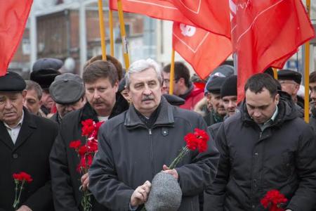 Кубанские коммунисты отметили день памяти В.И. Ленина возложением цветов и пикетом в защиту интересов жителей 