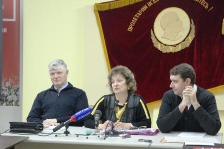 В Саратове прошла пресс-конференция коммунистов О.Н. Алимовой, С.Н. Афанасьева и А.Ю. Анидалова