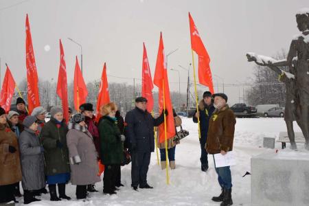 Коммунисты Ленинградской области приняли участие в мероприятиях по празднованию 73-летия прорыва блокады Ленинграда