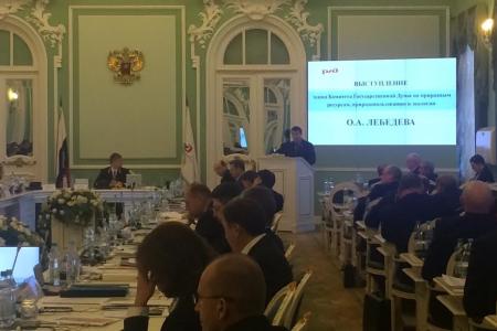 Олег Лебедев выступил на расширенном заседании правления РЖД по экологическим вопросам развития высокоскоростного движения в России