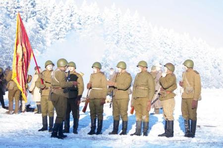 Ленинградские комсомольцы приняли участие в военно-исторической реконструкции «Изгнание. Год 1944»