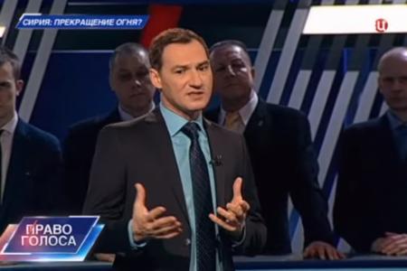 А.А.Ющенко принял участие в программе "Право голоса" на телеканале "ТВЦ" Сирия: прекращение огня?