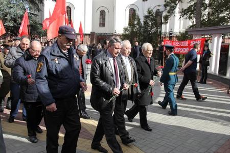 Республика Крым. В Симферополе прошли торжественные мероприятия, посвященные 98-й годовщине образования Советской Армии и Военно-морского флота