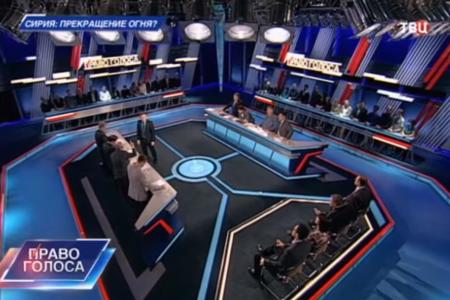 А.А.Ющенко принял участие в программе "Право голоса" на телеканале "ТВЦ" Сирия: прекращение огня?