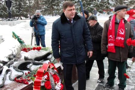 Челябинские коммунисты отметили 98-ую годовщину создания Красной Армии