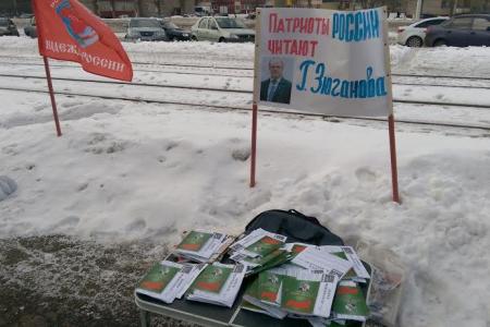 Республика Татарстан. Коммунисты Нижнекамского местного отделения КПРФ провели пикет в защиту социальных прав граждан