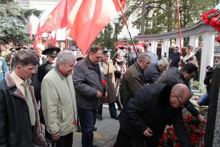 Республика Крым. В Симферополе прошли торжественные мероприятия, посвященные 98-й годовщине образования Советской Армии и Военно-морского флота