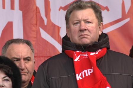 Коммунисты Подмосковья 23 февраля приняли активное участие в  шествии и митинге в городе Москве. Фото и видеорепортаж