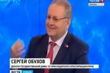 Депутат С.П.Обухов в программе «Вести-Кубань. События недели»: Одна из семи яхт олигарха Абрамовича и средств хватит на закон "О детях войны"