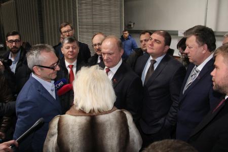 Г.А. Зюганов и В.В. Потомский посетили завод Керама Марацци в Орле