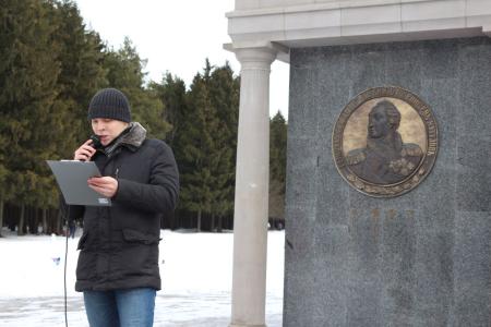 Московская область. Подольские коммунисты и комсомольцы провели праздничный митинг, посвящённый дню создания Рабоче-крестьянской Красной Армии