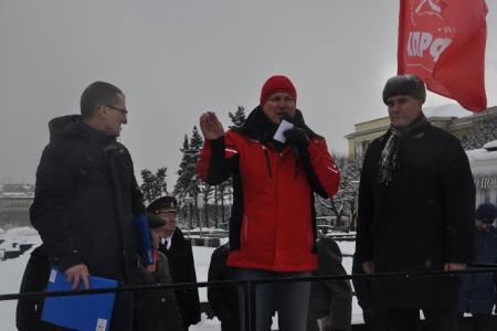 В Санкт-Петербурге состоялся митинг по случаю 98-й годовщины создания Красной Армии