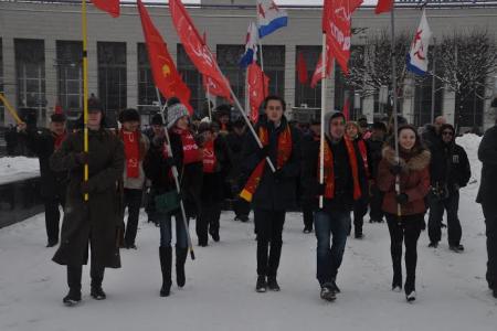 В Санкт-Петербурге состоялся митинг по случаю 98-й годовщины создания Красной Армии