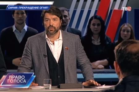 А.А.Ющенко принял участие в программе "Право голоса" на телеканале "ТВЦ" Сирия: прекращение огня?