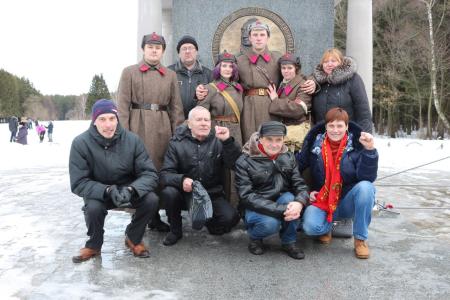 Московская область. Подольские коммунисты и комсомольцы провели праздничный митинг, посвящённый дню создания Рабоче-крестьянской Красной Армии