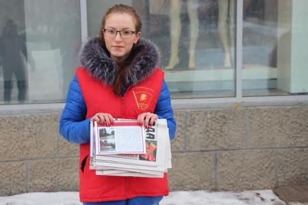 Удмуртия. В городе Воткинске прошли пикеты, и было образовано новое отделение комсомола