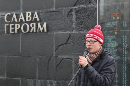 Пензенская область. Коммунисты провели митинг в честь Дня Советской армии и ВМФ