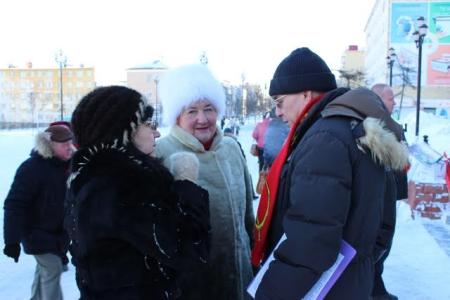 Митинг протеста КПРФ в Магадане