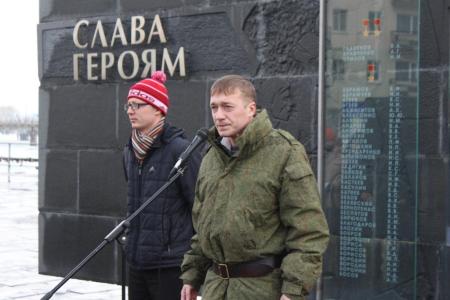 Пензенская область. Коммунисты провели митинг в честь Дня Советской армии и ВМФ