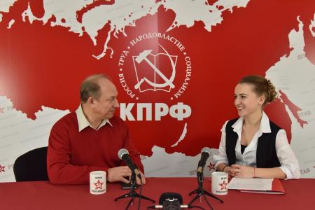 Пресс-центр Московского горкома открылся интернет-конференцией Валерия Рашкина