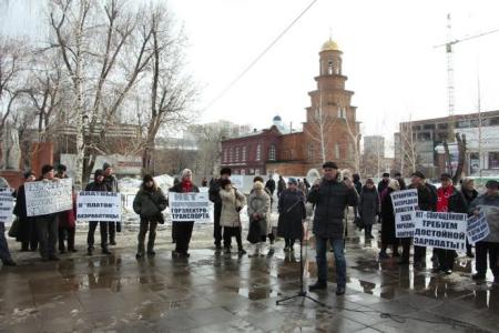 Саратов. Митинг протеста и встреча горожан с депутатом-коммунистом Ольгой Алимовой
