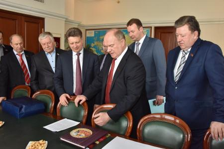 Г.А. Зюганов встретился с Министром транспорта РФ М.Ю. Соколовым