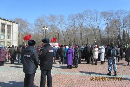 Хабаровский край. Комсомольчане – против антинародной политики властей!