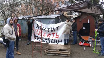 Мэр Евланов проблему создал, а решать будем все вместе. В Краснодаре состоялся митинг против вырубки деревьев 