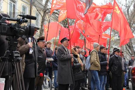 Республика Крым. День Всесоюзного референдума в Симферополе
