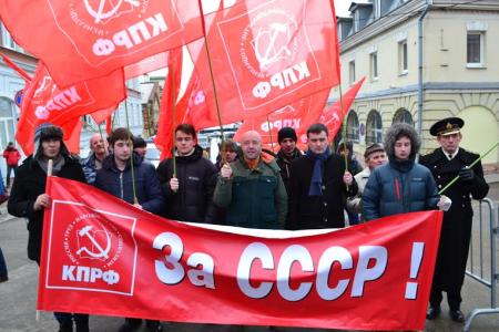 Нижний Новгород. Коммунисты приняли участие в митинге, посвященном воссоединению России и Крыма
